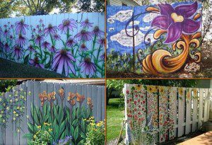 These funky Heirloom fences would create a stunning backdrop to any small space garden design