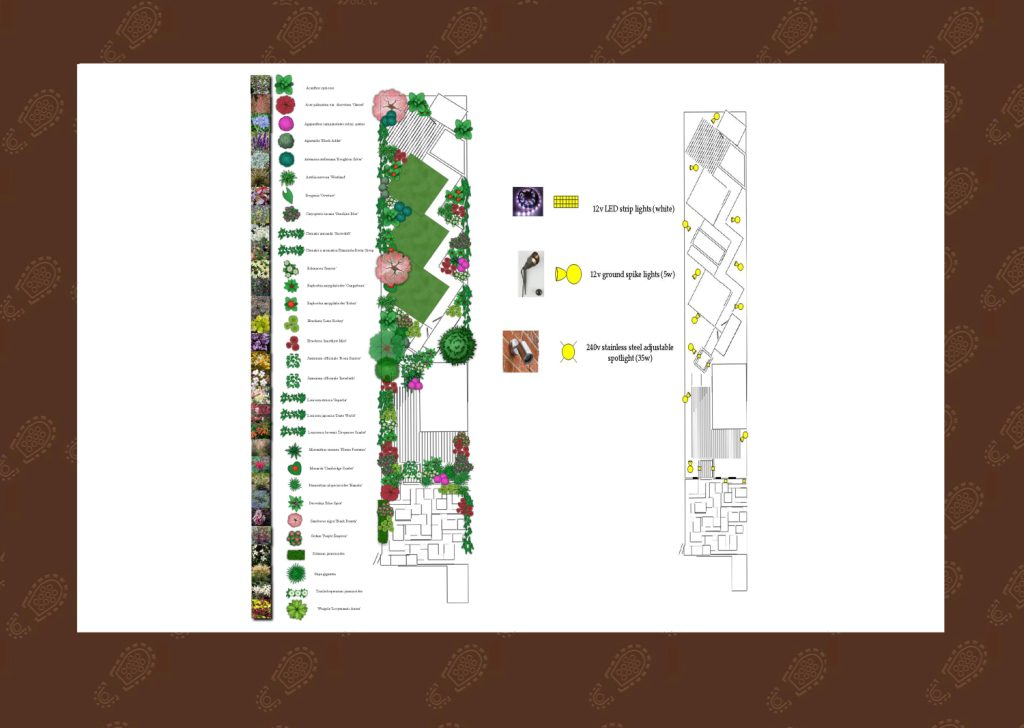 garden design hertfordshire: a long thin landscape garden