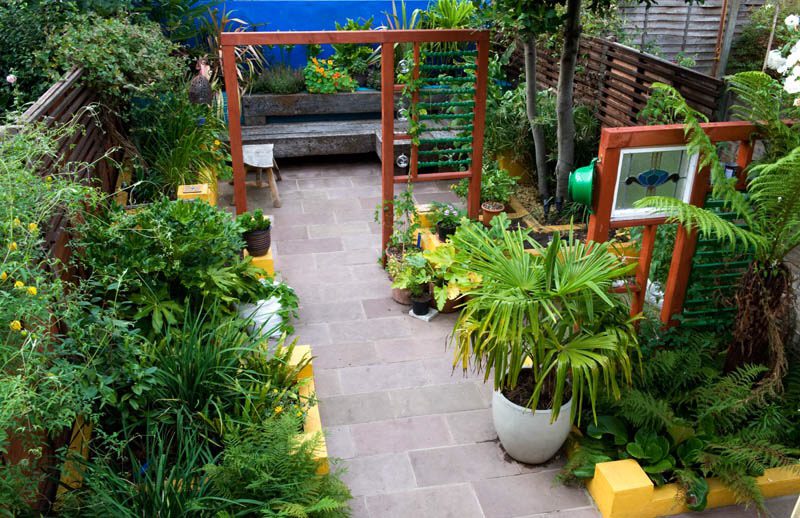 small garden design ideas - create zones